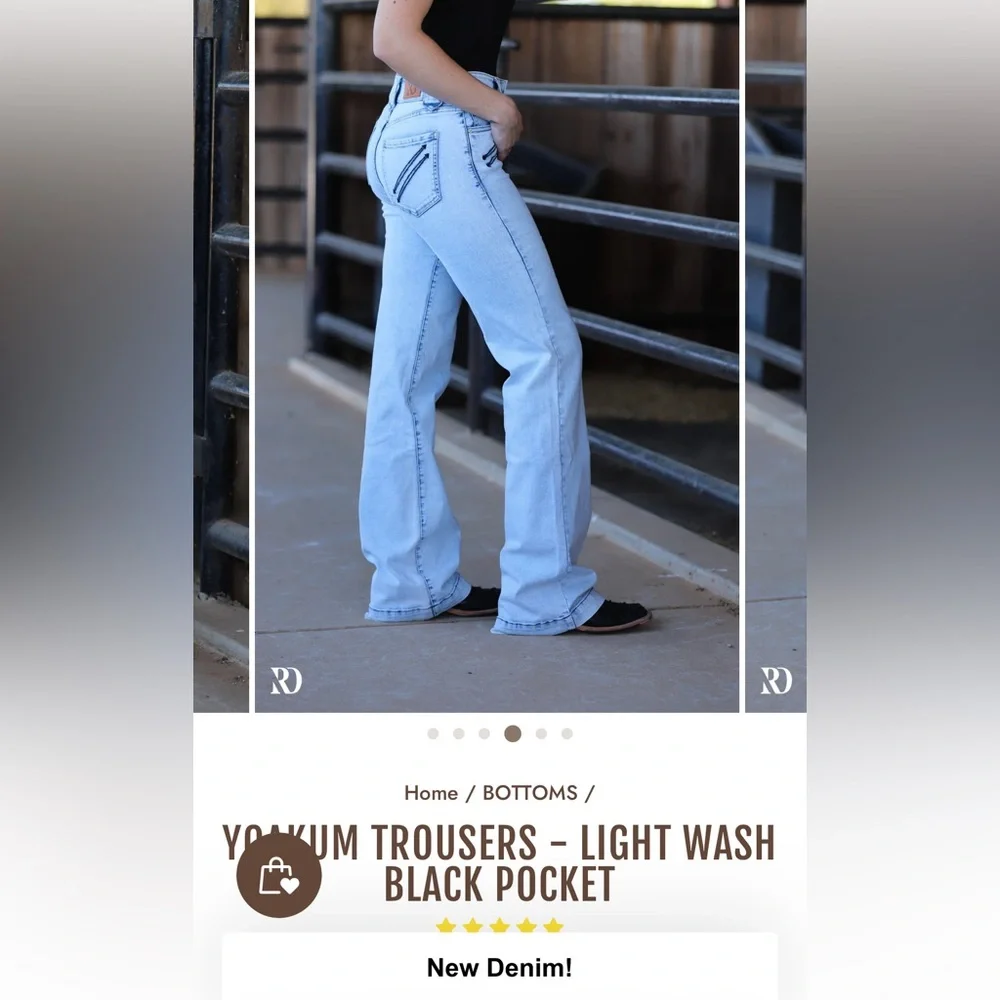 YOAKUM TROUSERS - ranch dressn’ - Picture 1 of 5